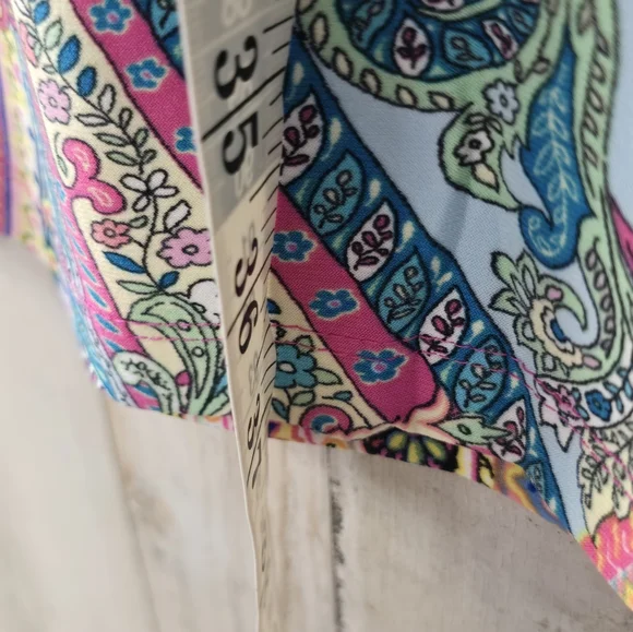 Tommy Hilfiger Sleeveless Knee Length Shift Dress Size 8 Spring Summer Paisley - Picture 11 of 11